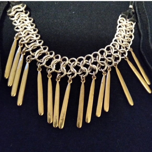 Lucky Brand Gold tone tassle necklace - Picture 3 of 5